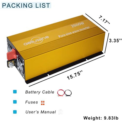 2500W Pure Sine Wave Inverter