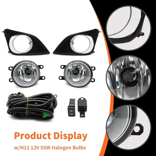 Fog Light Assembly Compatible with Corolla 2009 2010