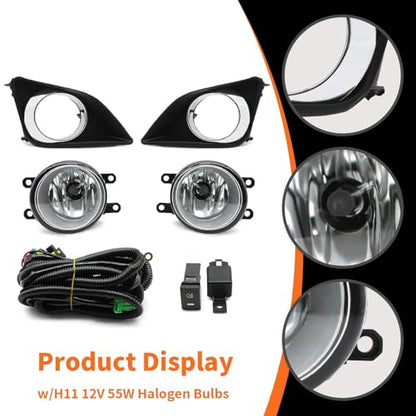 Fog Light Assembly Compatible with Corolla 2009 2010