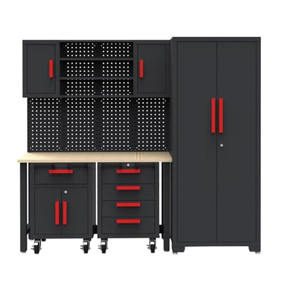 6 Pcs Garage Storage Cabinet System