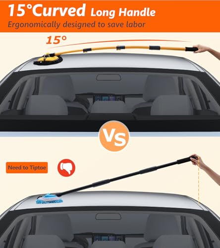 56.7" Car Wash Brush Mop Microfiber Car Washing Sponge with Long Handle