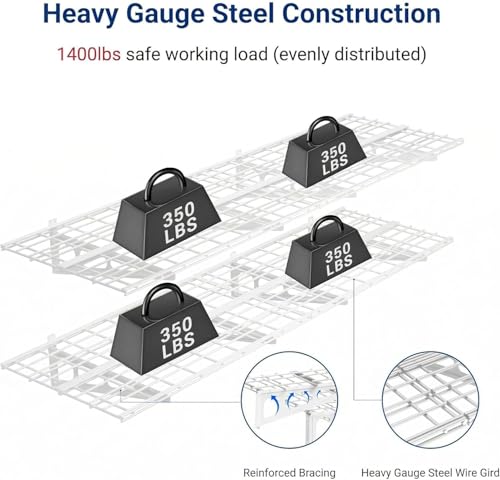 4 Pack 2x3ft Garage Shelving (4 Count)