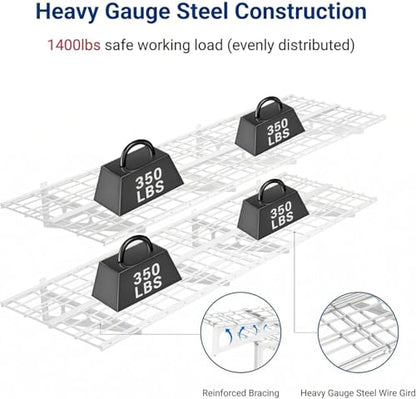 4 Pack 2x3ft Garage Shelving (4 Count)
