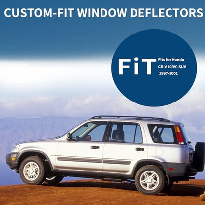 Window Visor Rain Guards Fits for Honda CR