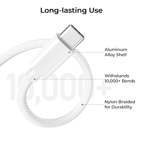 for iPhone 17 16 Pro Max Charger Cord (2 Count)