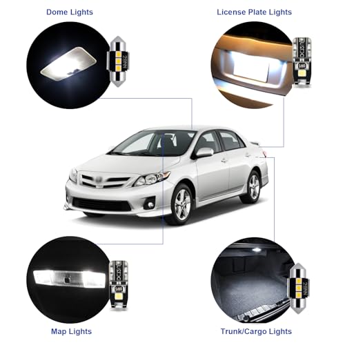 LED Interior Car Lights for Toyota (6 Count)