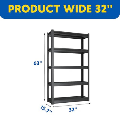 63''H Garage Shelving Heavy Duty (5 Count)