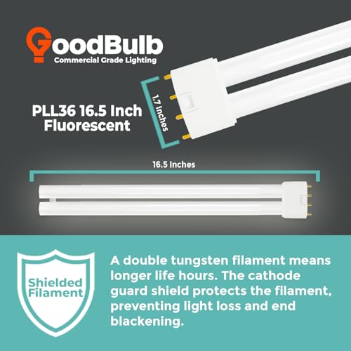 PLL36 841 36W 16.5" Twin Tube Compact Fluorescent Light Bulb 4 (10 Count)