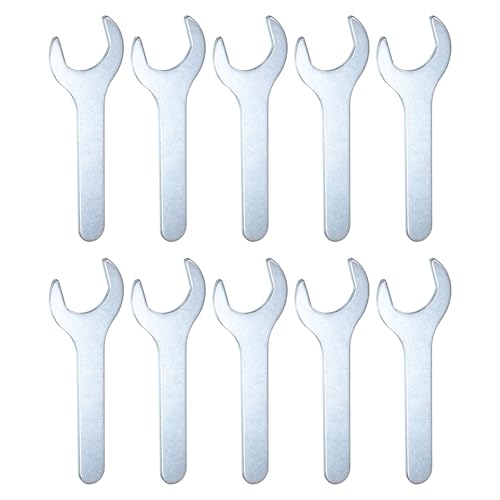 10pcs Small Wrench Open End Wrench 28x135x2.8mm Metric U (10 Count)