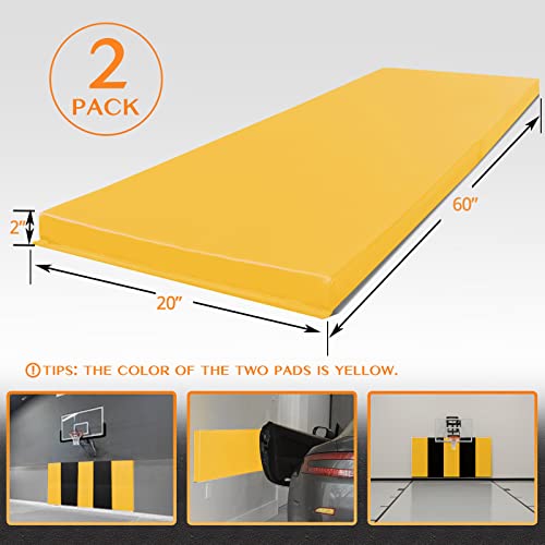 2 Pack Sport Wall Pads 2” Thick Foam Protection Padding Basketball Gym Garage Protectors