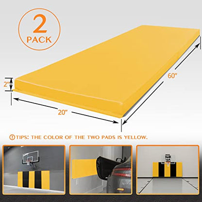 2 Pack Sport Wall Pads 2” Thick Foam Protection Padding Basketball Gym Garage Protectors