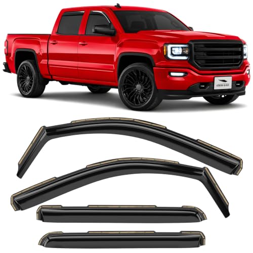 in Channel Extra Durable Rain Guards for GMC Sierra 1500 2014