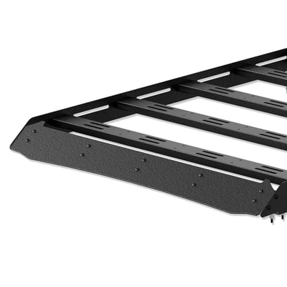 3/4-Length Roof Rack Cargo Basket Compatible with 2010-2024 Toyota 4Runner 5th Gen, Overland Rooftop Luggage Storage Holder, 350 LBS Platform Style Cargo Carrier for Outdoors Gear