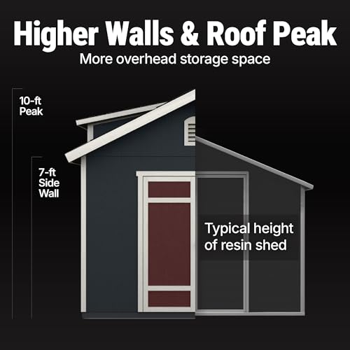 Designer 12x10 Wooden Storage Shed with Dormer