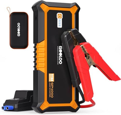 GP4000 4000A & 24000mAh 12V Car Battery Jumper Starter Portable