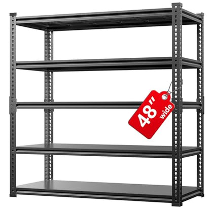 5 Tier 3000 lbs Heavy Duty Metal Garage Shelf (5 Count)