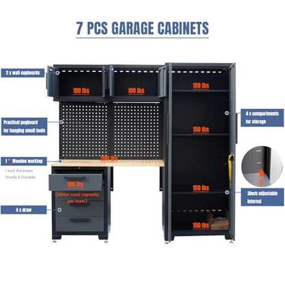Garage Storage Cabinet System 7 (7 Count)
