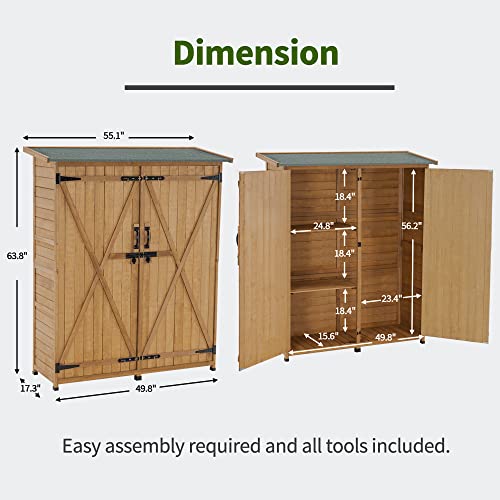 Outdoor Storage Cabinet with Shelves