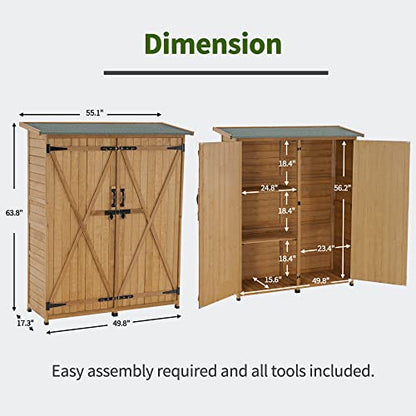 Outdoor Storage Cabinet with Shelves