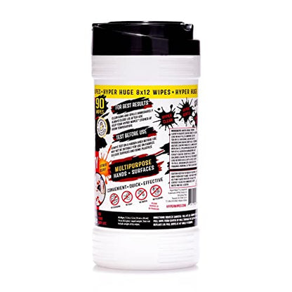 Hyper Wipes 1 Pack Heavy Duty Hand & Tool Cleaning Wipes (90 Count)