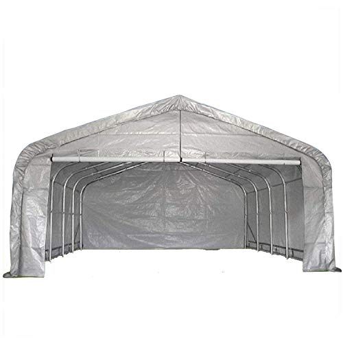 20'x22' Heavy Duty Carport with Zipper Doors