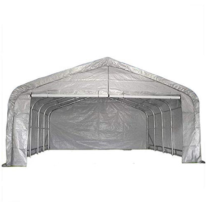 20'x22' Heavy Duty Carport with Zipper Doors