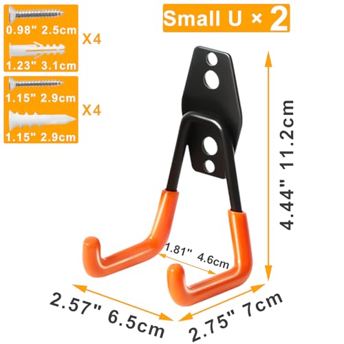 Heavy Duty Wall Hook for Hanging (2 Count)