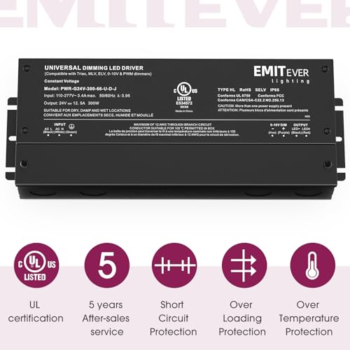 2 Pack 300W 24V 5 (2 Count)