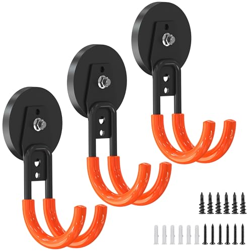 3 PCS Magnetic Garage Storage Hooks (3 Count)