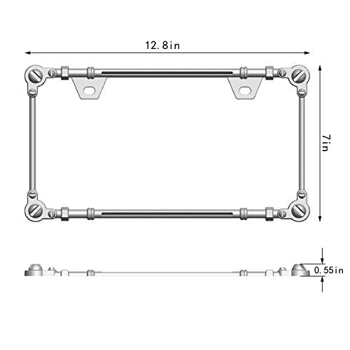 3D Chrome License Plate Frames