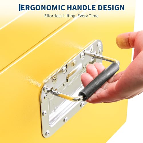 Truck Bed Toolbox Truck Tool Box Heavy Duty Steel Storage Cabinet Organizer Chest Jobsite for Pickup