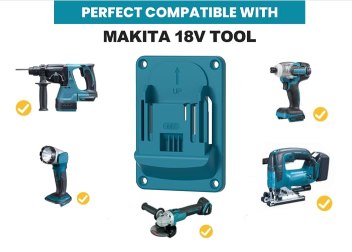 10 Packs Drill Mount Holder for Makita 18V Li (10 Count)