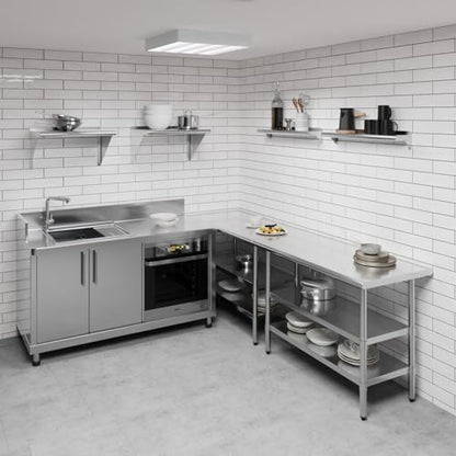 6 in. x 30 in. Stainless Steel Wall Mount Shelf
