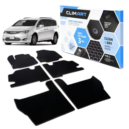 All Weather Car Floor Mats Compatible with Chrysler Pacifica 2017