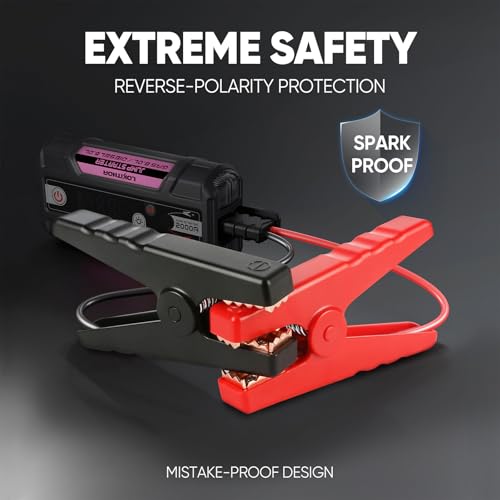 J400 Portable Jump Starter for Upto 8.0L Gas & 6.0L Diesel Engines