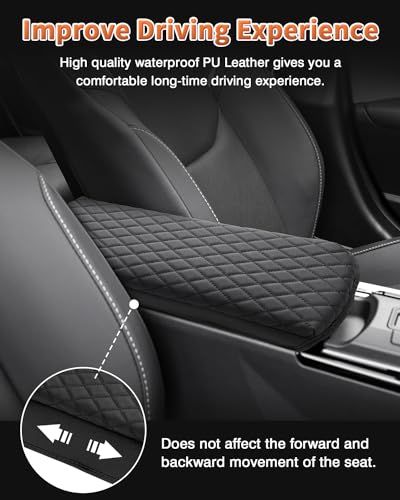 Custom for 2023 2024 2025 2026 Toyota Prius Center Console Cover Armrest Cover Cushion Pad Cover 2025 Prius XW60 5th Accessories Middle Console Arm Rest Protector PU Leather Anti