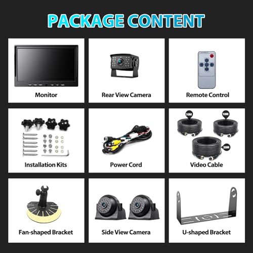 HD 1080P 10" Wired Backup Camera System