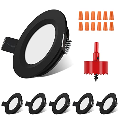 12V Recessed LED Puck Lights (6 Count)