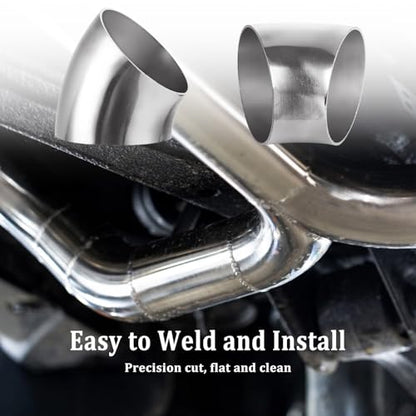 4 Pack 2.5 Inch 45 Degree Exhaust Elbow Pipe