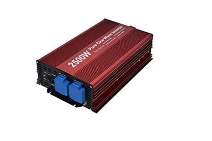 2500W Pure Sine Wave Inverter 12V to 120V AC with 2 AC outlets