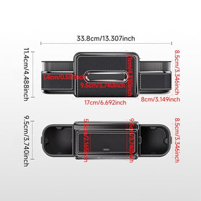 6-in-1 Car Headrest Backseat Organizer, Back Seat Car Organizer and Storage