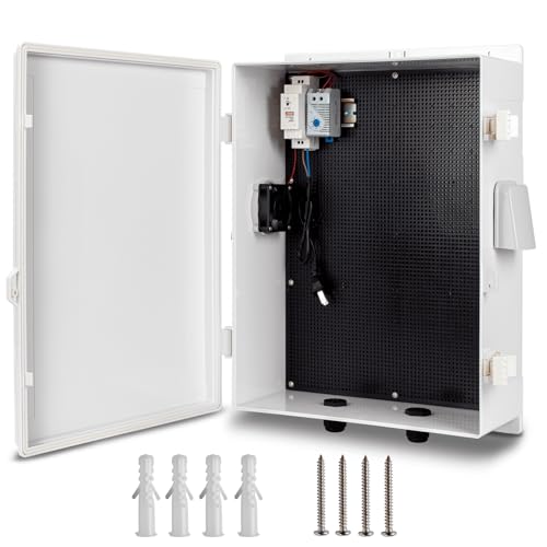 Outdoor Electrical Box with Thermostat and Fan