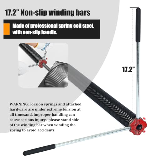 234x2x25 Garage Door Torsion Spring Set with Non