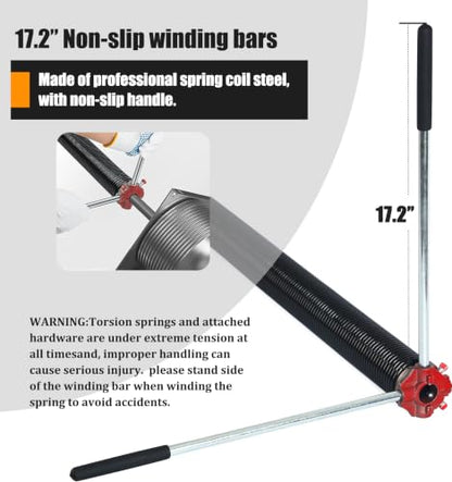 234x2x25 Garage Door Torsion Spring Set with Non