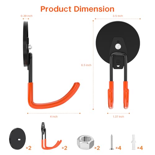 Magnetic Hooks Heavy Duty Magnet with Hooks (2 Count)