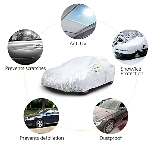 Silver Weatherproof Car Cover