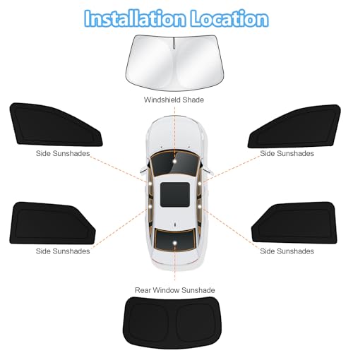Car Window Shades for Hyundai Ioniq 5 2022 (6 Count)