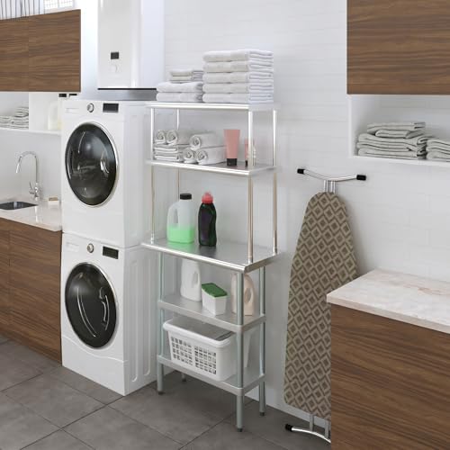 Stainless Steel Work Table with 2 Shelves