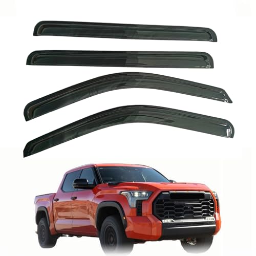 Outside Rain Guards Compatible with Toyota Tundra CrewMax 22