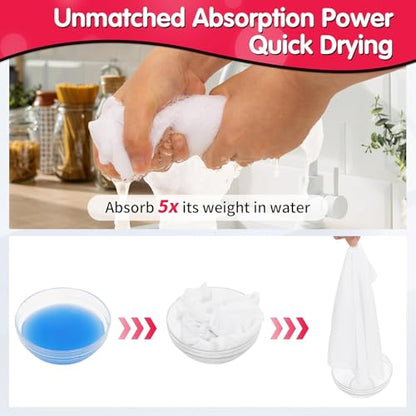White Microfiber Cleaning Cloth (24 Count)